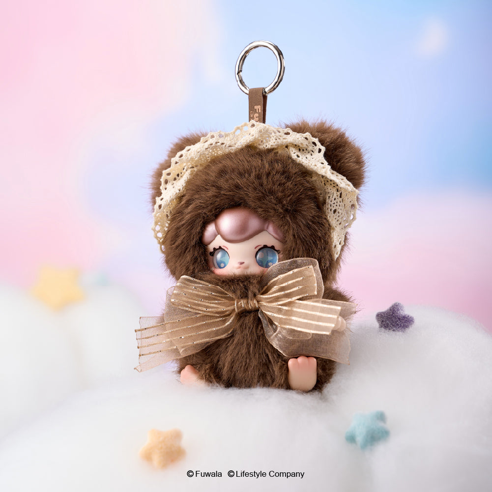 FUWALA（フワラ／キャラぬい）かばんチャームとしても可愛いぬいぐるみキーホルダーのショコラベアが写っているバナー画像