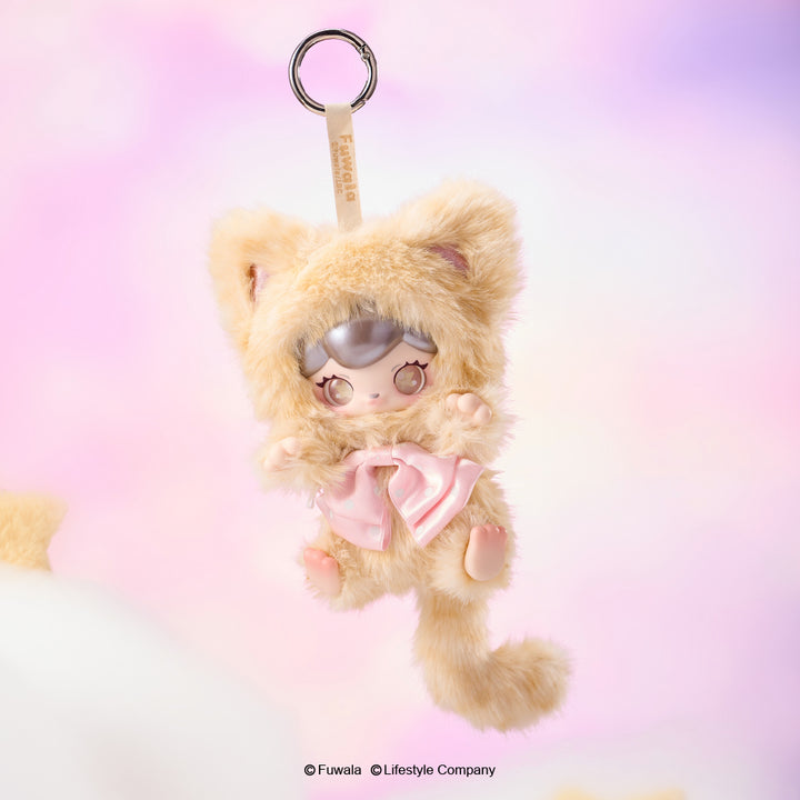 FUWALA（フワラ／キャラぬい）かばんチャームとしても可愛いぬいぐるみキーホルダーのミルキーキャットが写っているバナー画像