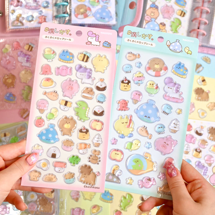 ＃消しかす。ぷくぷくドロップシール