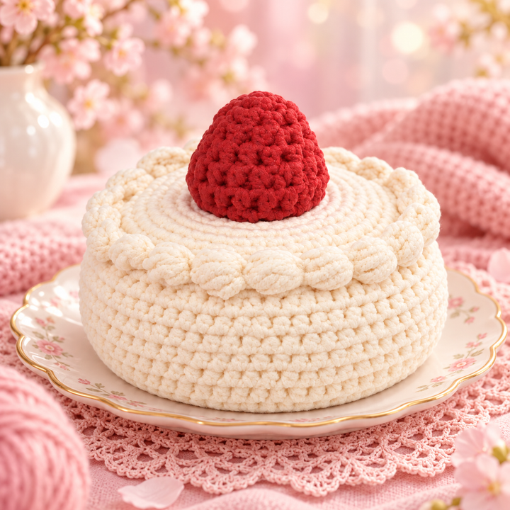 【予約品：11月下旬以降発送予定】ぷにっこ ストロベリーケーキ(ニット仕様)／バタースフレ(ニット仕様)