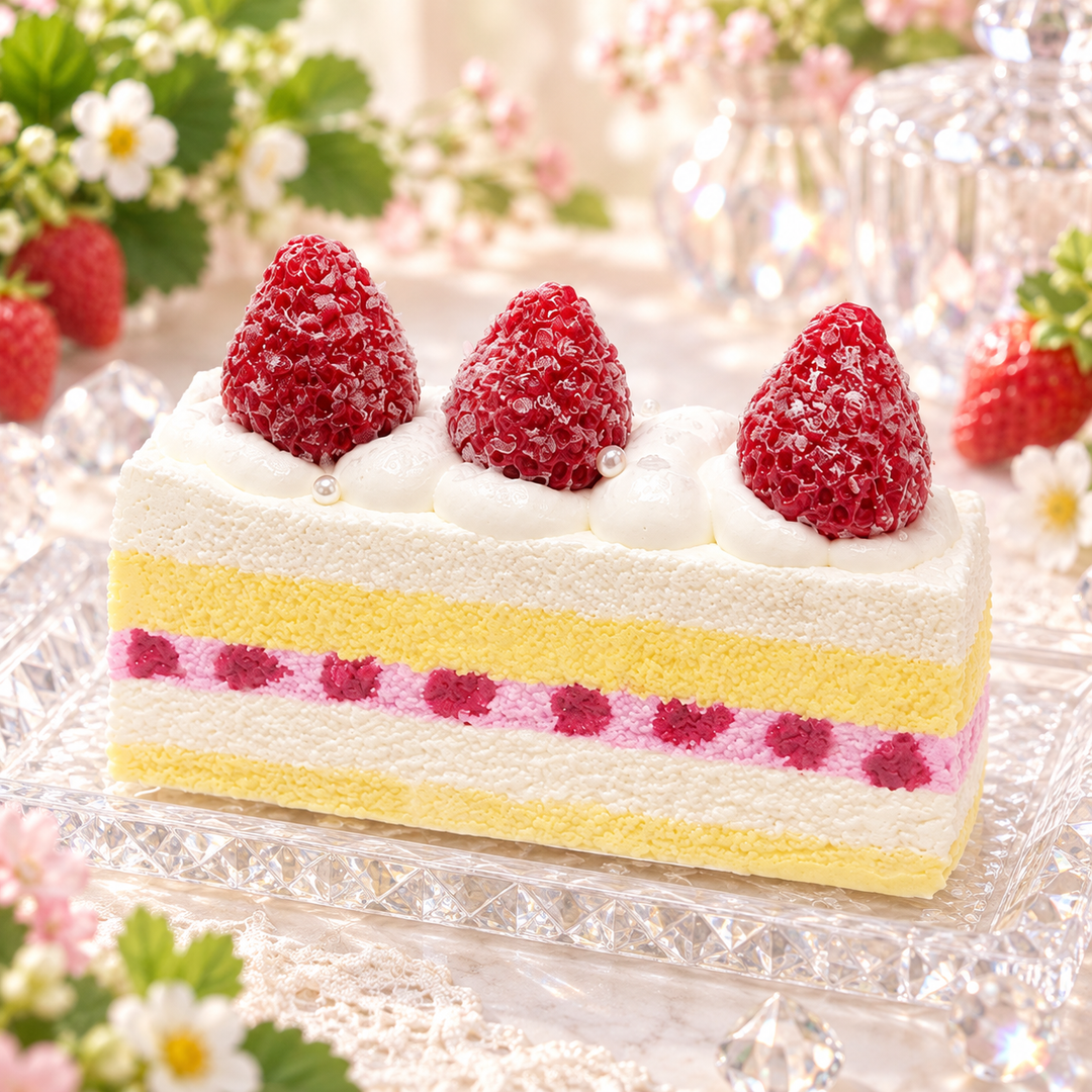ぷにっこ ストロベリーケーキ/いちごのカットケーキ