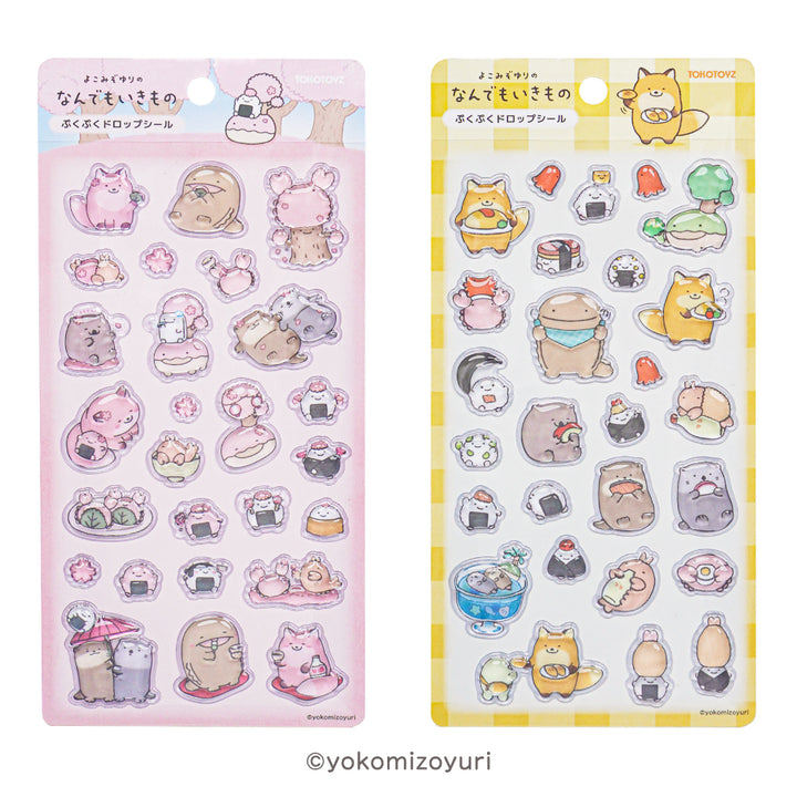 【予約品：2月下旬発送予定】なんでもいきもの ぷくぷくドロップシール