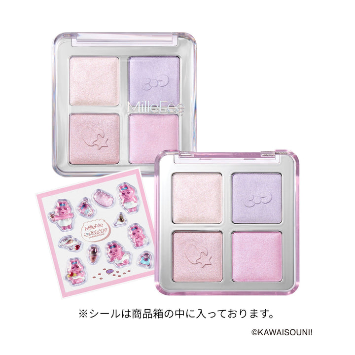 おぱんちゅうさぎ＆んぽちゃむ ジューシーグロウバーム/アイドルハイライターパレット/アイドル2in1リップティント