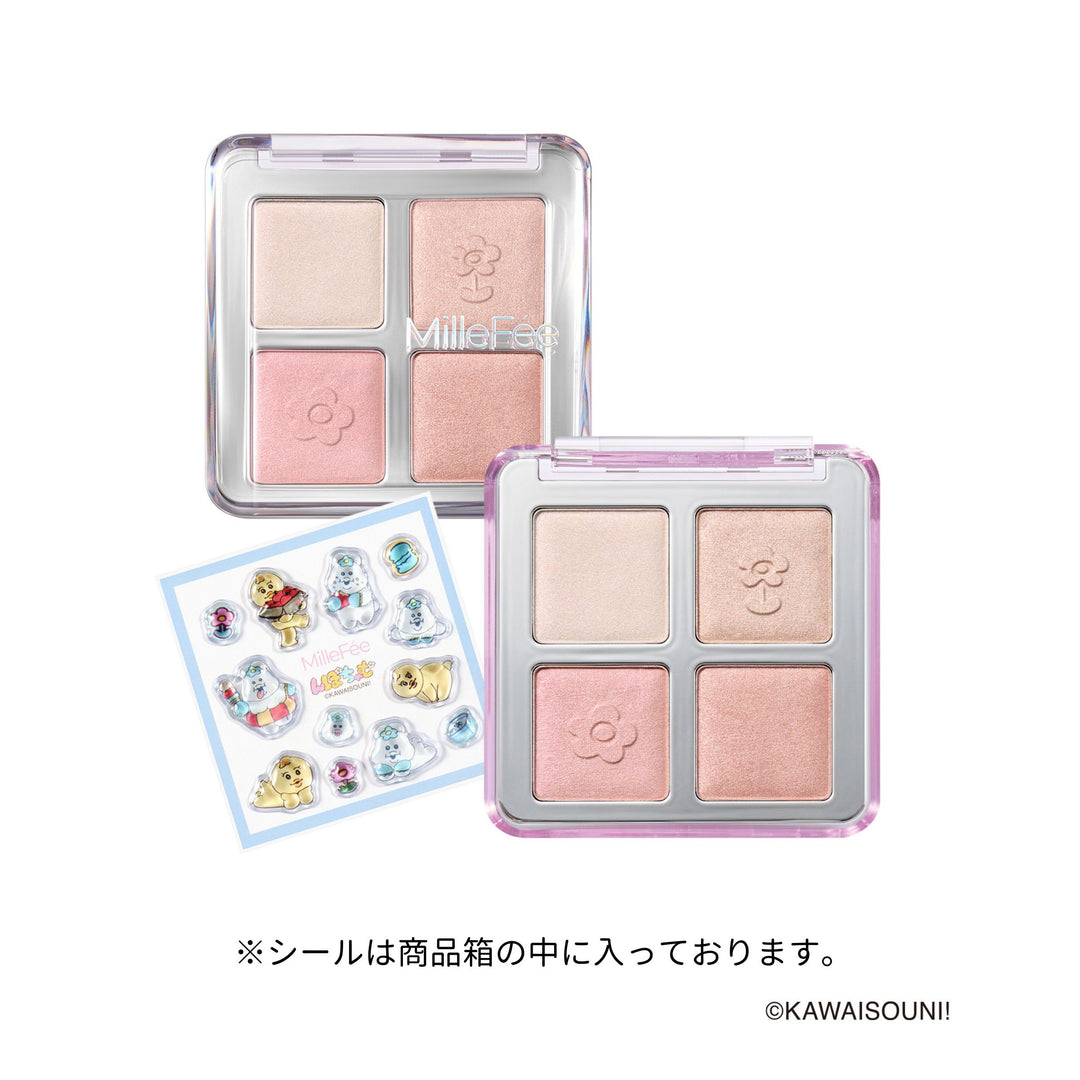 おぱんちゅうさぎ＆んぽちゃむ ジューシーグロウバーム/アイドルハイライターパレット/アイドル2in1リップティント